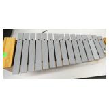 Rm 114B - Metal xylophone with wood base
