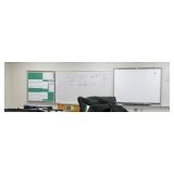Rm 114B - front of room, entire wall of white/chalk boards - NOT the Smartboard