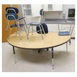 Rm 111B - half moon table and 4 chairs