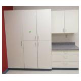Rm 111B - cabinets - coat, regular, drawers and upper