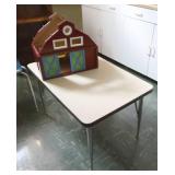Rm 101A - table, chair, barn