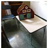 Rm 101A - table, chair, barn