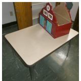 Rm 101A - table, chair, barn