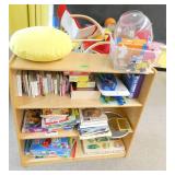 Rm 101A - bookcase and contents of books etc