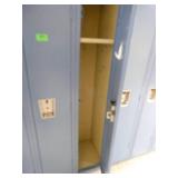 by 102 - Clean, 15 blue lockers 12 inches wide
