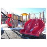 Outside - Master of All Commercial Park or School Playgrounds - Slides Ladders Poles
