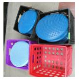 Rm 105 - milk crates of wobble discs