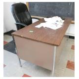 Rm 105 - steel desk and chair