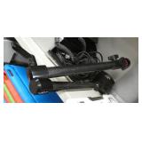 Rm 102 - 2 Shelves with a calculator, heater, bluetooth speaker, phone, tablet and more