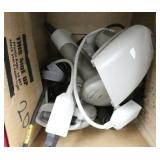 Rm 102 - Shelf of ethernet and usb cords, mice and bar code scanners