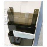 Office - Magazine/letter racks and 3 cork boards