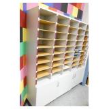 Office - wall shelf with mail sort and large mail sorting station