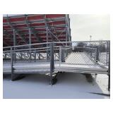Stadium Bleachers with Press Box and Concession Stand
