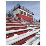 Stadium Bleachers with Press Box and Concession Stand