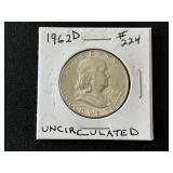 1962-D Franklin Half Dollar Uncirculated