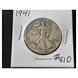 1941 Walking Liberty Half Dollar