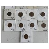 Lincoln Wheat and Memorial Cents