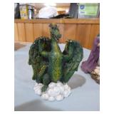 Wizard Candle Holder and 2 Dragons Wizard Candle Holder and 2 Dragons