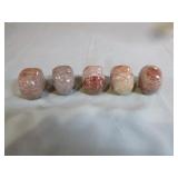 5 Jasper Skulls 5 Jasper Skulls