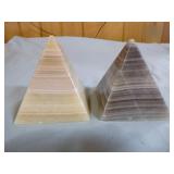 2 Zebra Jasper Pyramids 2 Zebra Jasper Pyramids