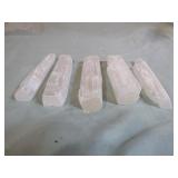 5 Selenite Crystal Sticks 5 Selenite Crystal Sticks