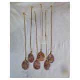 6 Leopard Skin Jasper Pendant Necklaces 6 Leopard Skin Jasper Pendant Necklaces