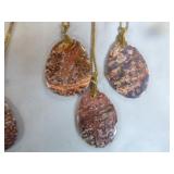 6 Leopard Skin Jasper Pendant Necklaces 6 Leopard Skin Jasper Pendant Necklaces