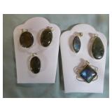 6 Labridorite Pendants 6 Labridorite Pendants