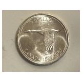 1967 Canadian Centennial Silver Dollar - 80% Silver