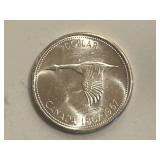 1967 Canadian Centennial Silver Dollar - 80% Silver
