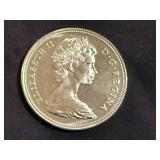 1967 Canadian Centennial Silver Dollar - 80% Silver