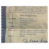 4 oz .999 Fine Silver 2000 Giant Golden Proof Sacagawea Coin