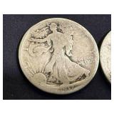 Walking Liberty Half Dollars 1917 & 1936