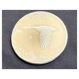 1967 Canadian Centennial Silver Dollar - 80% Silver