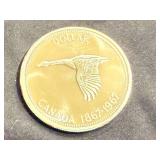 1967 Canadian Centennial Silver Dollar - 80% Silver