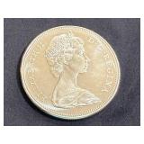1967 Canadian Centennial Silver Dollar - 80% Silver