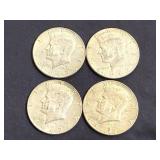4 1967 Kennedy Half Dollars
