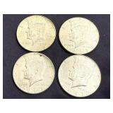 4 1967 Kennedy Half Dollars