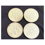 4 1967 Kennedy Half Dollars