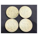 4 1969 Kennedy Half Dollars