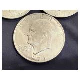 3 1971 Ike Dollars