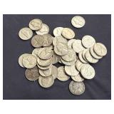 42 Jefferson Nickels 1940