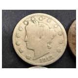 8 Liberty Head V Nickels