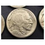 10 Buffalo Nickels