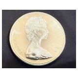 1967 Canadian Centennial Silver Dollar - 80% Silver