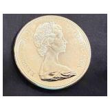 1967 Canadian Centennial Silver Dollar - 80% Silver