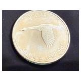 1967 Canadian Centennial Silver Dollar - 80% Silver