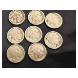 8 Buffalo Nickels