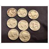 8 Buffalo Nickels