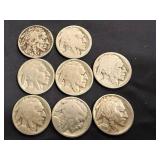 8 Buffalo Nickels